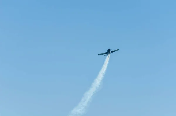 Torre Del Mar Spanien Juli 2018 Flugzeuge Fliegen Über Den — Stockfoto