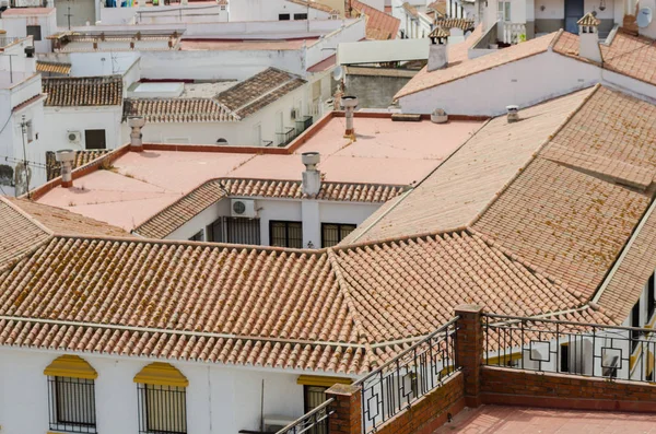 Velez Malaga Spain August 2018 Roofs Facades Buildings Spanish City — Stock Photo, Image