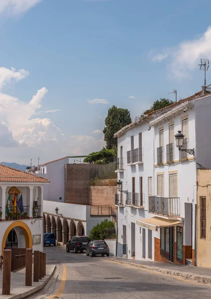 Velez Malaga Spanien Tomma Augusti 2018 Gator Siesta Spansk Stad — Stockfoto