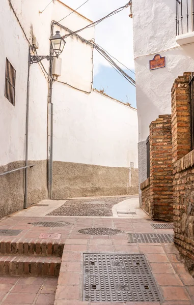 Velez Malaga Spanien Tomma Augusti 2018 Gator Siesta Spansk Stad — Stockfoto