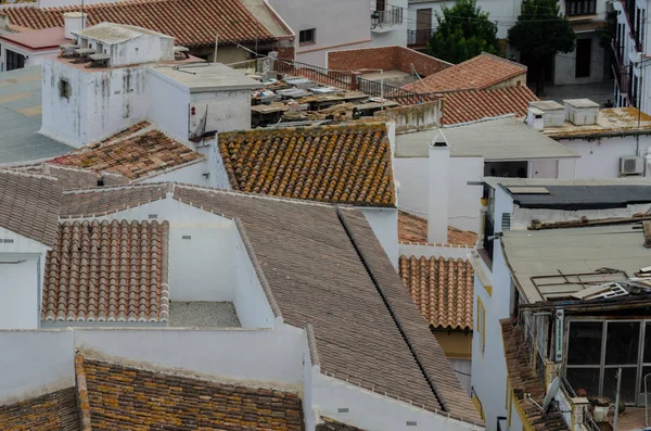 Velez Malaga España Agosto 2018 Techos Fachadas Edificios Una Ciudad —  Fotos de Stock