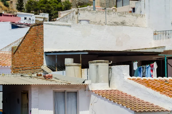 Velez Malaga España Agosto 2018 Techos Fachadas Edificios Una Ciudad — Foto de Stock