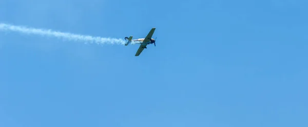 Torre Del Mar Spain July 2018 Planes Flying Beach Seaside — Stock Photo, Image