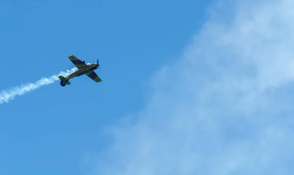 Torre Del Mar Spanien Juli 2018 Flugzeuge Fliegen Über Den — Stockfoto