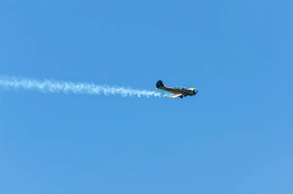 Torre Del Mar Spanien Juli 2018 Flugzeuge Fliegen Über Den — Stockfoto