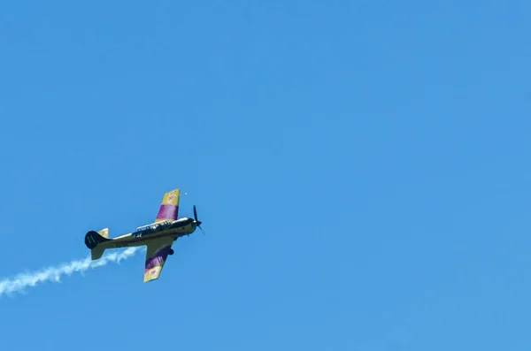 Torre Del Mar Spanien Juli 2018 Flugzeuge Fliegen Über Den — Stockfoto