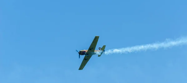 Torre Del Mar Spanien Juli 2018 Flugzeuge Fliegen Über Den — Stockfoto