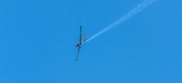 Torre Del Mar Espanha Julho 2018 Aviões Voando Sobre Praia — Fotografia de Stock