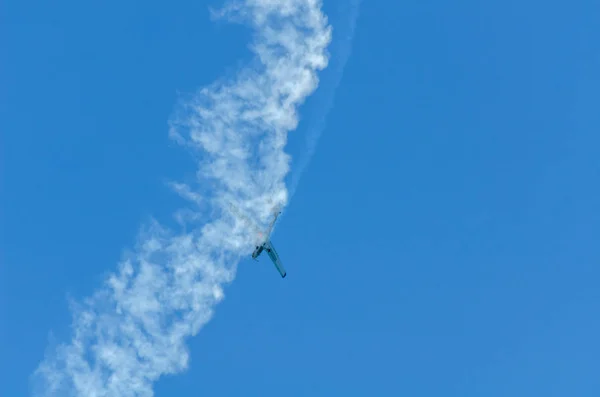 Torre Del Mar Spanien Juli 2018 Flugzeuge Fliegen Über Den — Stockfoto