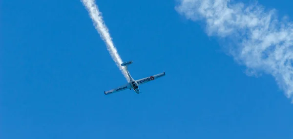 Torre Del Mar Spanien Juli 2018 Flugzeuge Fliegen Über Den — Stockfoto