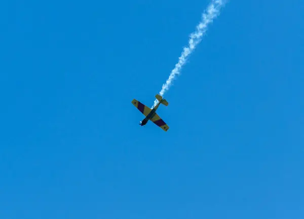 Torre Del Mar Spanien Juli 2018 Flugzeuge Fliegen Über Den — Stockfoto