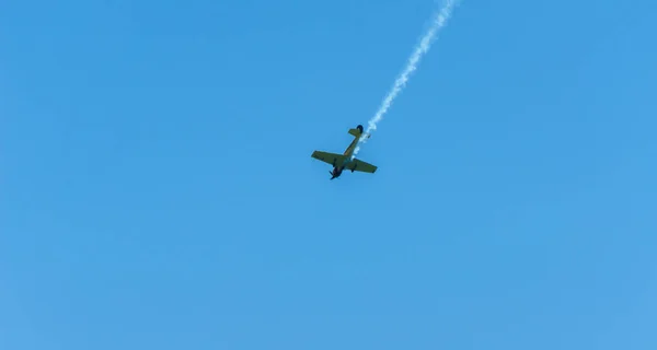 Torre Del Mar Spanien Juli 2018 Flugzeuge Fliegen Über Den — Stockfoto