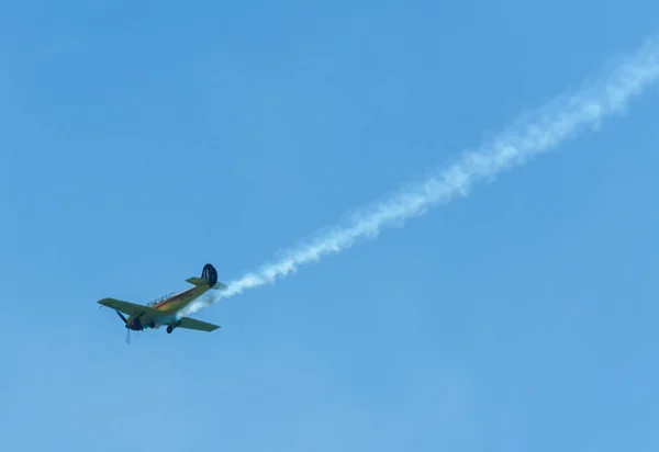 Torre Del Mar Spanien Juli 2018 Flugzeuge Fliegen Über Den — Stockfoto