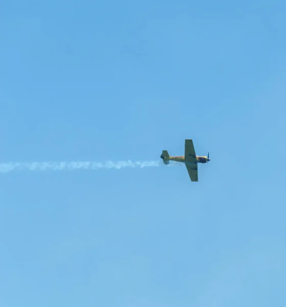 Torre Del Mar Spanien Juli 2018 Flugzeuge Fliegen Über Den — Stockfoto