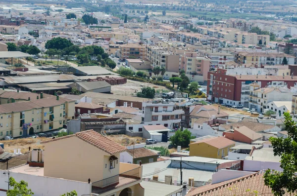 Velez Malaga Spanien August 2018 Dächer Und Fassaden Von Gebäuden — Stockfoto