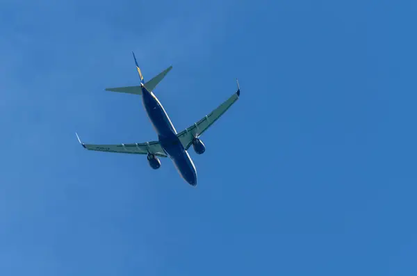 Malaga Spanien Mai 2018 Hebt Ein Passagierflugzeug Vom Flughafen Malaga — Stockfoto