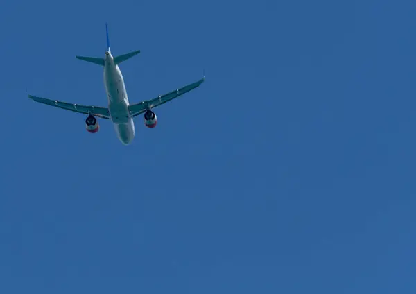 Malaga Spanien Mai 2018 Hebt Ein Passagierflugzeug Vom Flughafen Malaga — Stockfoto