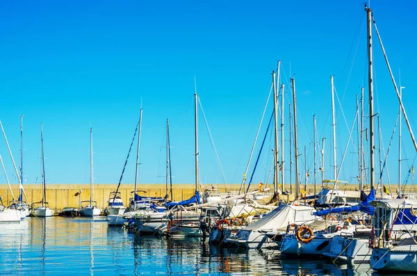 Torredembarra Espagne Septembre 2017 Une Belle Marina Avec Des Yachts — Photo