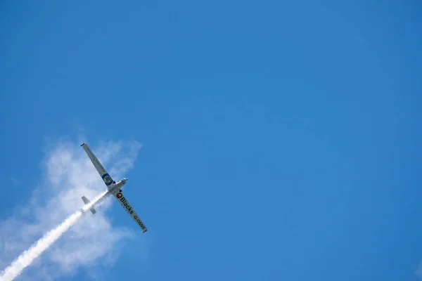 Torre Del Mar Spanien Juli 2018 Flugzeuge Fliegen Über Den — Stockfoto