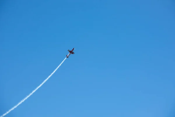 Torre Del Mar Spain July 2018 Planes Flying Beach Seaside — Stock Photo, Image