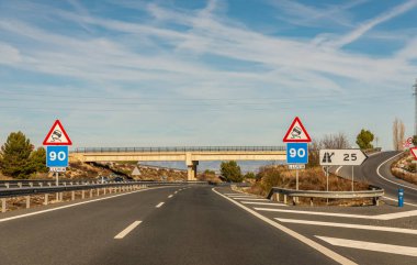 Granada İspanya, Aralık 15, 2018 A-92 ekspres şehir Granada İspanya, Avrupa yol altyapı önde gelen