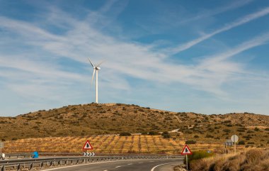 Granada İspanya, Aralık 15, 2018 A-92 ekspres şehir Granada İspanya, Avrupa yol altyapı önde gelen