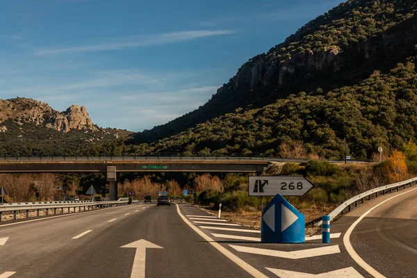 Granada Espagne Décembre 2018 Autoroute Menant Ville Grenade Espagne Infrastructure — Photo