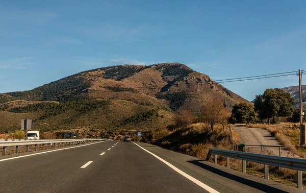 Granada Hiszpania Grudzień Drogą Ekspresową 2018 Granady Hiszpanii Infrastruktura Drogowa — Zdjęcie stockowe