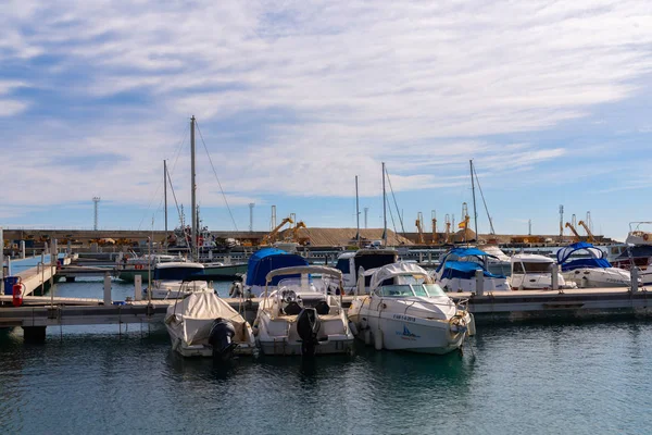 Garrucha España Enero 2019 Hermoso Puerto Deportivo Con Yates Lujo —  Fotos de Stock