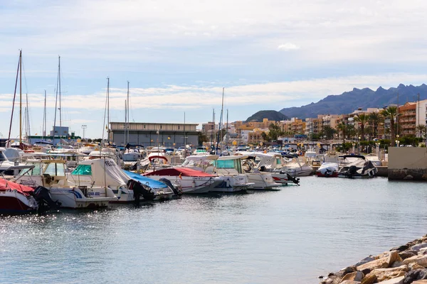 Garrucha España Enero 2019 Hermoso Puerto Deportivo Con Yates Lujo — Foto de Stock