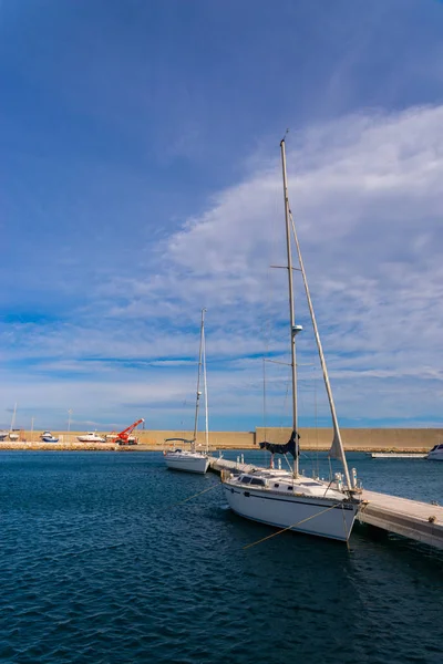 Garrucha España Enero 2019 Hermoso Puerto Deportivo Con Yates Lujo — Foto de Stock