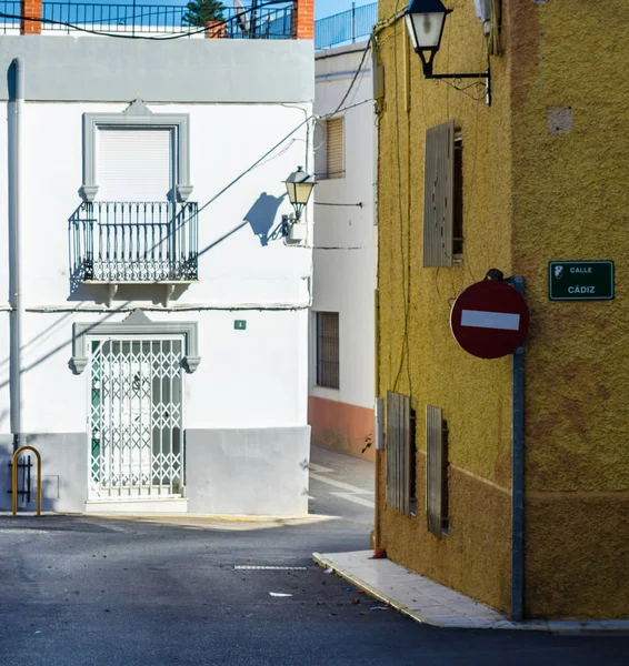 Antas Španělsko Ledna 2019 Prázdných Španělských Ulic Malém Městečku Vedle — Stock fotografie