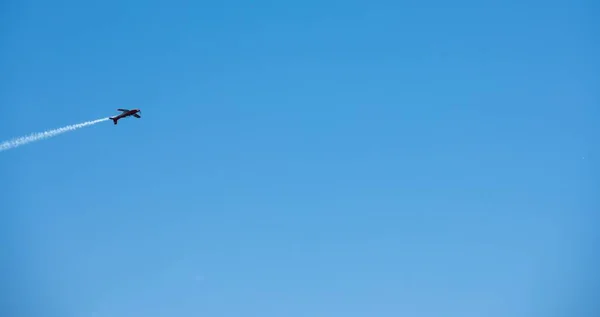 Torre Del Mar Španělsko Července 2018 Letadla Letící Nad Pláži — Stock fotografie