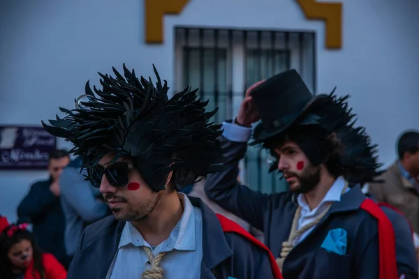 Velez Malaga Espanha Fevereiro 2018 Desfile Carnaval Colorido Organizado Pelos — Fotografia de Stock