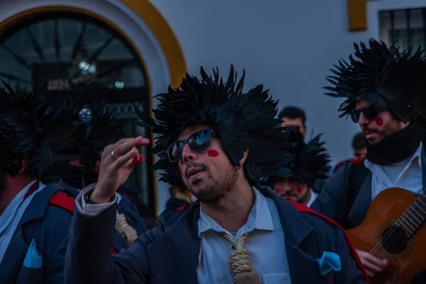 Velez Malaga España Febrero 2018 Colorido Desfile Carnaval Organizado Por — Foto de Stock