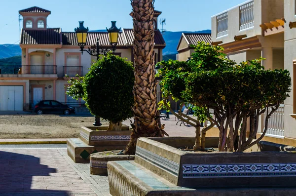 Antas Spain January 2019 Empty Spanish Streets Small Town Next — Stock Photo, Image