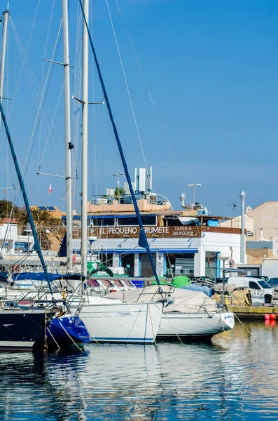 Cabo Palos Spagna Febbraio 2019 Bellissimo Porto Turistico Con Yacht — Foto Stock