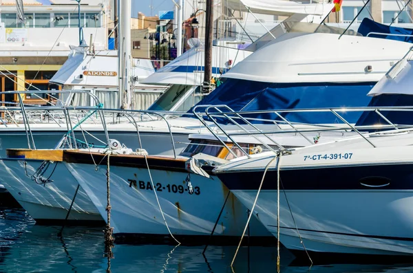 Cabo Palos Spanya Şubat 2019 Güzel Marina Lüks Yatların Cartagena — Stok fotoğraf