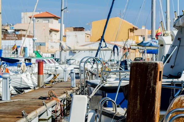 Cabo Palos Spanien Februar 2019 Ein Schöner Yachthafen Mit Luxusyachten — Stockfoto