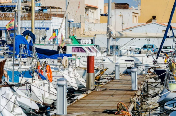 Cabo Palos Espagne Février 2019 Une Belle Marina Avec Des — Photo