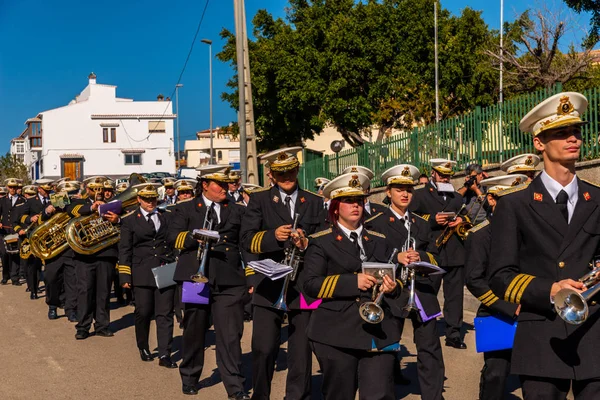 Velez Malaga Spain March 2018 People Participating Procession Holy Week — Stock Photo, Image