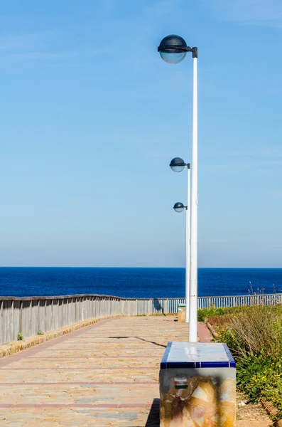 Cabo Palos Spain February 2019 Landscape Famous Promenade Coastal Town — Stock Photo, Image