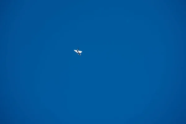 Torre Del Mar Espanha Julho 2018 Aviões Voando Sobre Praia — Fotografia de Stock