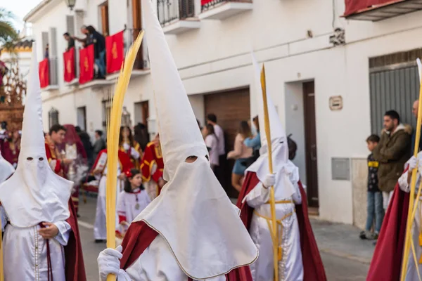 Velez Malaga Spanya Mart 2018 Insanlar Kutsal Bir Haftada Bir — Stok fotoğraf
