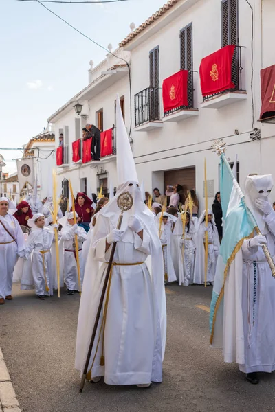 Velez Malaga Španělsko Března 2018 Lidí Účastní Procesí Připojené Svatý — Stock fotografie