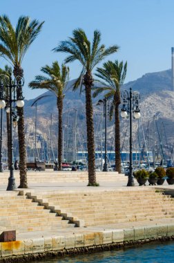 Cartagena, İspanya - 22 Şubat 2019 görüntülemek içinde gezinti 