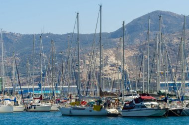 Cartagena, İspanya - 22 Şubat 2019 görüntülemek içinde gezinti 