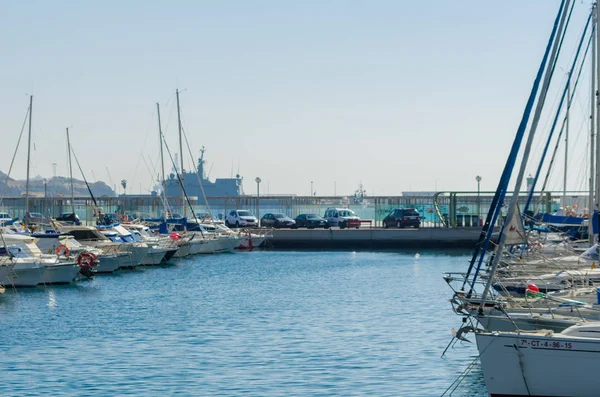 Cartagena Spanien Februar 2019 Berühmter Hafen Der Stadt Cartagena Der — Stockfoto