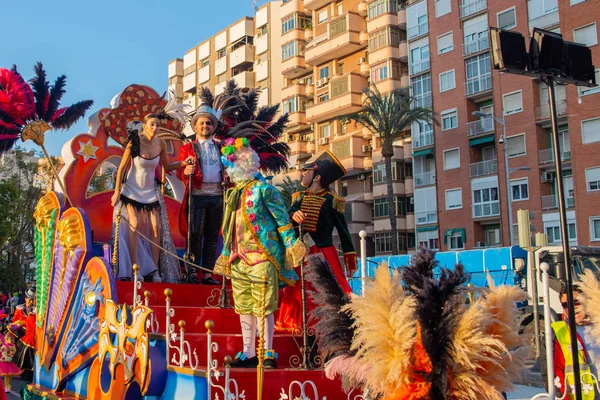 Cartagena Spanje Maart 2019 Een Kleurrijke Carnavals Parade Georganiseerd Door — Stockfoto