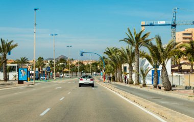 La Manga, Ispanya, 4 Mart 2019 ünlü yol t ile çalışan